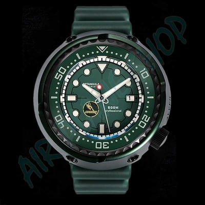 薩克鮪魚罐頭 潛水機械錶  SEIKO精工 機械機芯 NH35 NH36 RETANGULA1