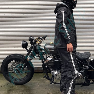 兩截式雨衣 復古擋車 兩截式雨衣 分截式雨衣 防水外套7