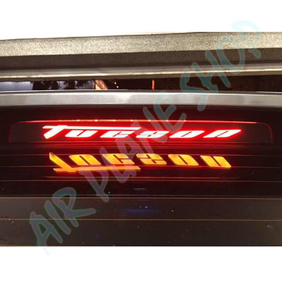 TUCSON第三剎車燈貼 碳纖維 飾貼 第三剎車燈貼 碳纖維 飾貼1