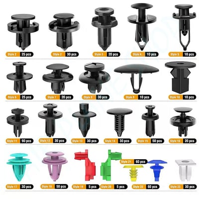 680卡扣塑膠扣 汽車用塑膠扣 汽車配件車用卡扣 用於汽車裝飾 汽車卡扣 門板扣 塑膠螺絲6