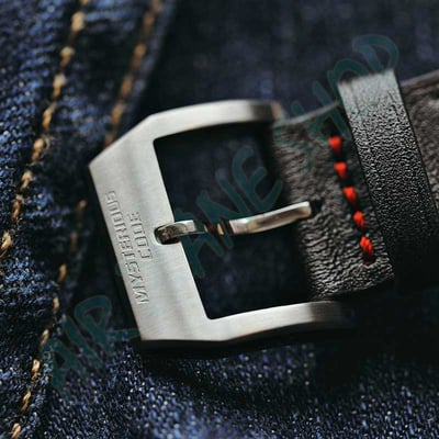 雙眼計時錶 熊貓錶 真皮錶帶 貓熊面盤 神秘代碼7