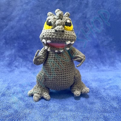 godzilla哥吉拉鑰匙圈 哥吉拉吊飾 手工編織 客製化禮物2