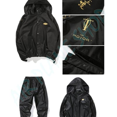 兩截式雨衣 復古擋車  分截式雨衣 防水外套 防水褲9