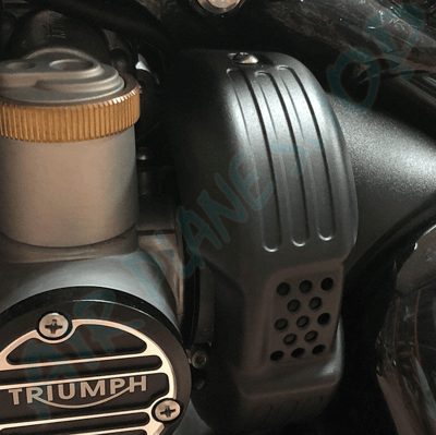 凱旋Bobber Thruxton Speedmaster 黑色化油器裝飾蓋 黑色進氣蓋 黑色裝飾蓋4