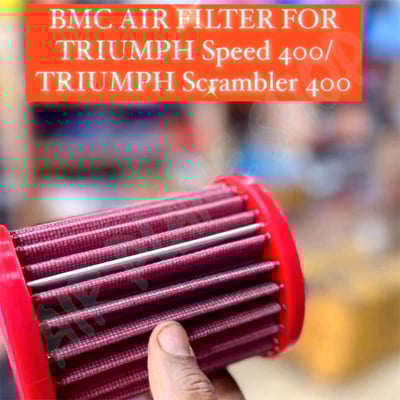 凱旋400高流量空濾 凱旋bmc高流量空濾 Scramb400 X氣濾芯 進氣濾網2