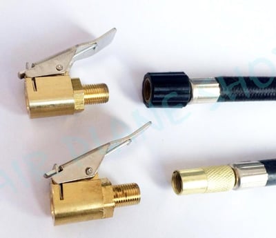 快速 充氣 打氣 轉接頭   小米 米其林  打氣機 螺紋 夾式2