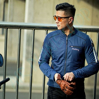 夏季防摔衣 騎士夾克風衣 復古夾克 防摔護具 復古車2