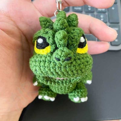 哥吉拉鑰匙圈 哥吉拉吊飾 手工編織 客製化禮物 godzilla2