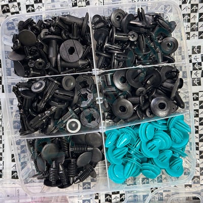 680卡扣塑膠扣 汽車用塑膠扣 汽車配件車用卡扣 用於汽車裝飾 汽車卡扣 門板扣 塑膠螺絲3