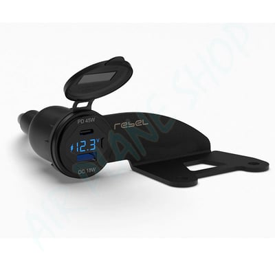 Rebel500充電座 Rebel500電壓錶 Rebel500手機座充電3