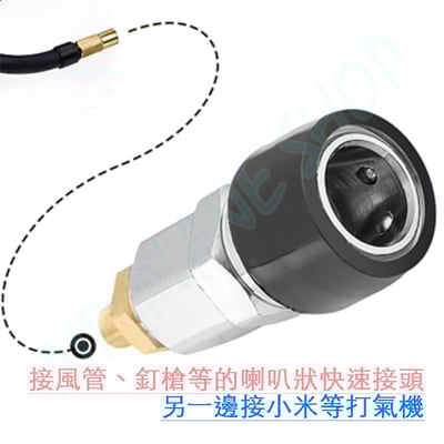風管打氣快接頭 釘槍快接打氣 小米打氣機 米其林 殼牌 未來1