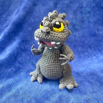 godzilla哥吉拉鑰匙圈 哥吉拉吊飾 手工編織 客製化禮物1