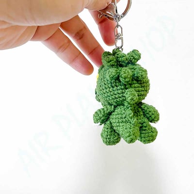 哥吉拉鑰匙圈 哥吉拉吊飾 手工編織 客製化禮物 godzilla3