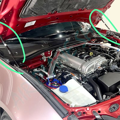 MX5引擎蓋油壓頂桿 MX-5引擎蓋撐桿 ND支撐頂桿2
