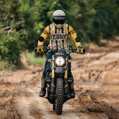 越野防賽車衣 長袖車衣 滑衣 機車衣 摩托車衣 復古車衣2