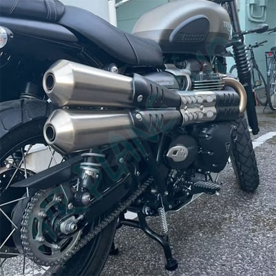 凱旋StreetScrambler中柱 凱旋Scrambler中駐 凱旋駐車2