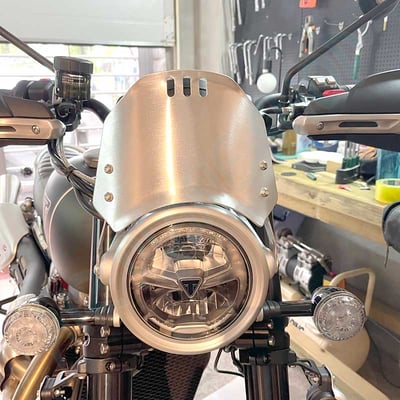 凱旋SCRAMBLER speed street擋風罩 凱旋T100頭罩 streettwin 凱旋改裝3