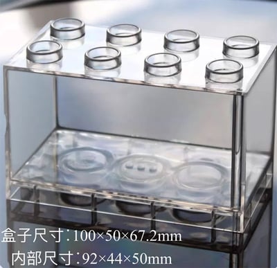 tomica收納盒 玩具展示盒 可疊層展示1:642