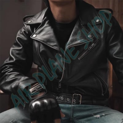 騎士皮衣 騎士外套 重機外套 復古皮衣 機車外套 牛皮真皮夾克2