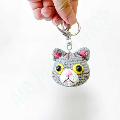 貓頭鑰匙圈 貓咪鑰匙圈 手工編織 客製化禮物2