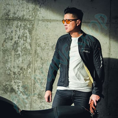 夏季防摔衣 騎士夾克風衣 復古夾克 防摔護具 復古車3