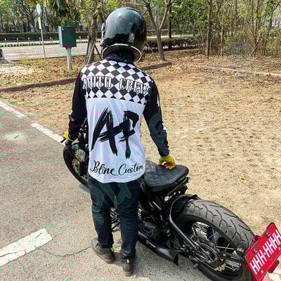 防曬車衣 長袖車衣 滑衣 機車衣 摩托車衣 箭頭復古車衣  釣魚防曬3