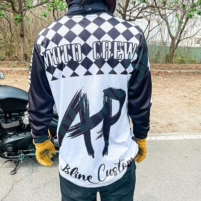 防曬車衣 長袖車衣 滑衣 機車衣 摩托車衣 箭頭復古車衣  釣魚防曬1