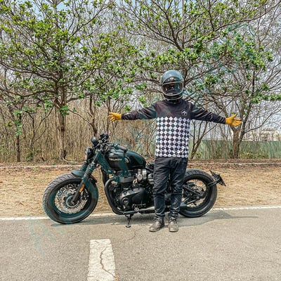 防曬車衣 長袖車衣 滑衣 機車衣 摩托車衣 箭頭復古車衣  釣魚防曬4