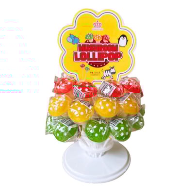 蘑菇造型棒棒糖720G (24G*30支/株)2