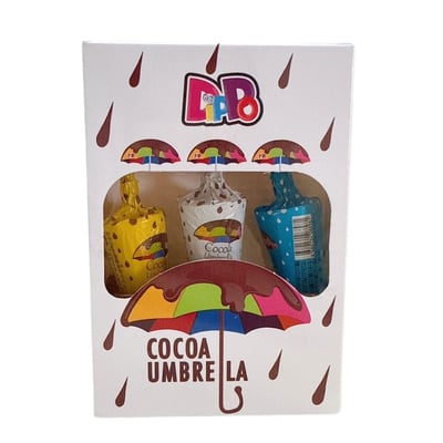 DIPPO 雨傘造型可可75克(一盒3支入)3
