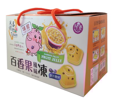台灣風情埔里百香果果凍禮盒1000g(全素)5