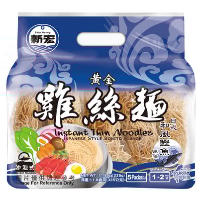 新宏-黃金雞絲麵(5小包入)335g4