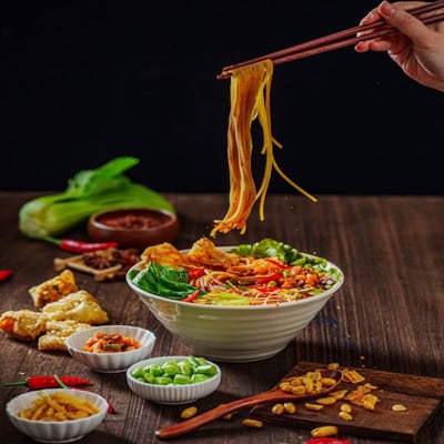 【袋裝】大瑪螺螄粉(全素) 279g1