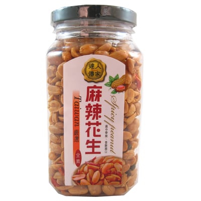 達人傳家-麻辣花生罐/生機堅果罐-口味任選(全素)3