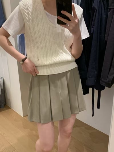 G10 法式百摺設計褲裙5