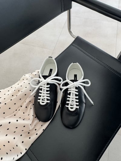 B04 黑白系羊皮手工鞋2