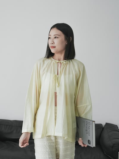 H07 牛油果綁帶上衣1