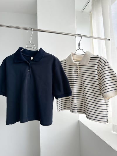 H19 翻領短版POLO衫2