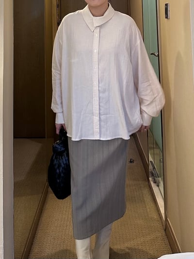 B06 高級感修身直紋裙11