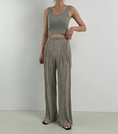 Z10 高級光感立體直紋褲2