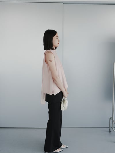 T12 偽兩件裙擺西裝褲4