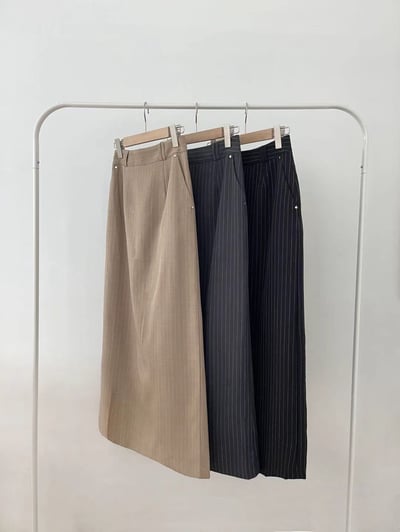 V06 老錢直紋西裝裙6