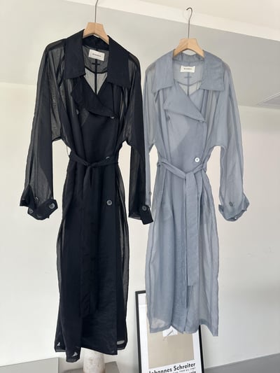 T01 高級感。夏季透膚長版罩衫18