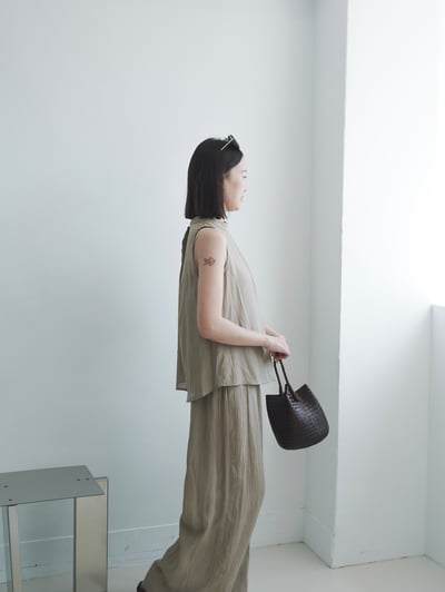 H15 水波紋削尖涼感套裝9