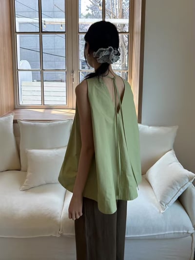 T08 V領美背A字上衣11