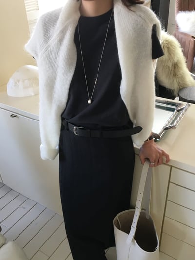 B06 高級感修身直紋裙7