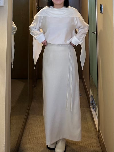 B10 腰間繩設計半身裙7