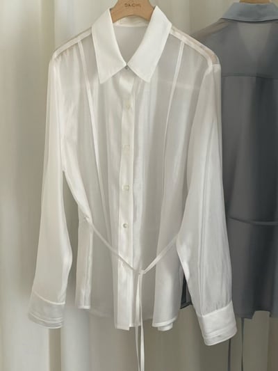 B09 微透光感隱約襯衫9