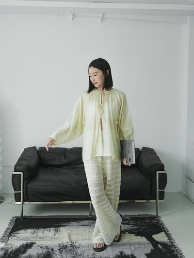 H07 牛油果綁帶上衣4