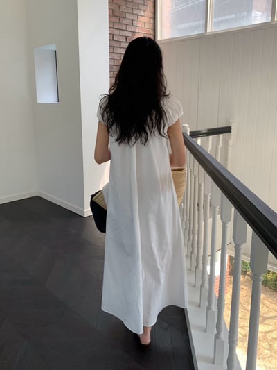 K10 氣質泡袖A字洋裝12